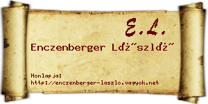 Enczenberger László névjegykártya