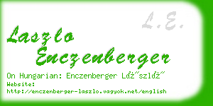 laszlo enczenberger business card